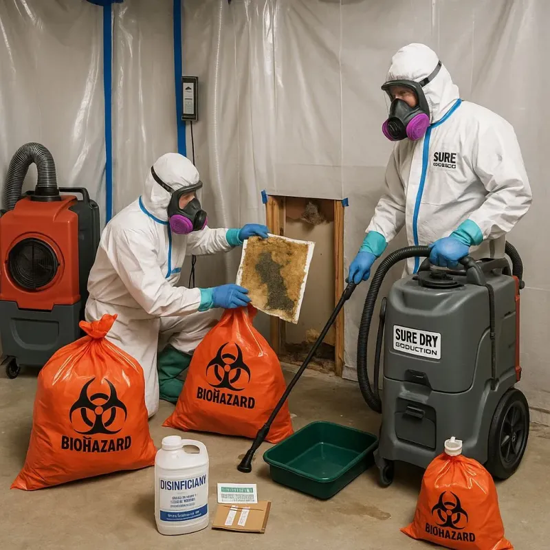 Contaminated Water Handling Protocols process in Center, ND